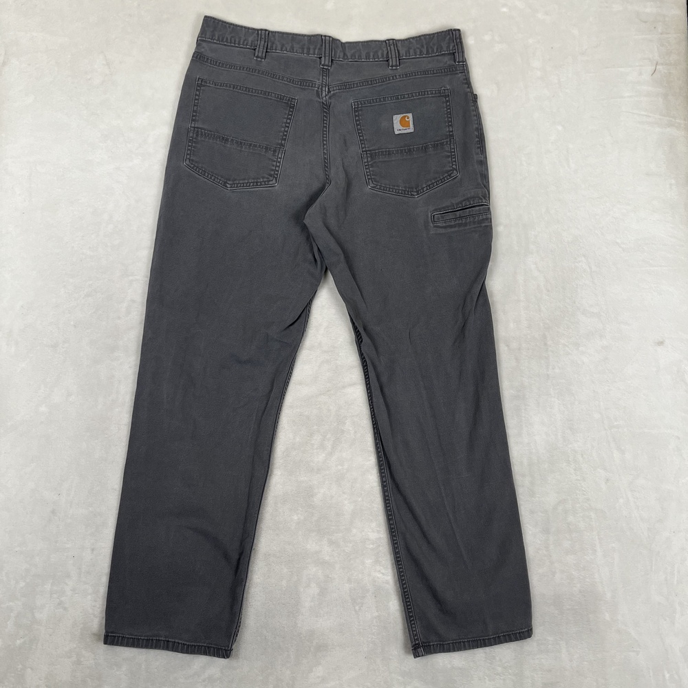 Carhartt Carpenter Pants Mens 36x32 Gray Relaxed Fit Denim Utility Workwear